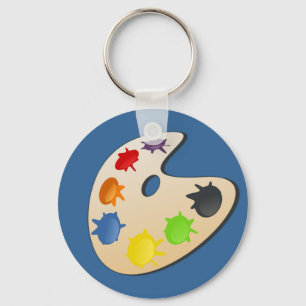 Painter Palette Keychain