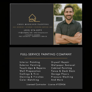 Painter Photo Professional  Business Card