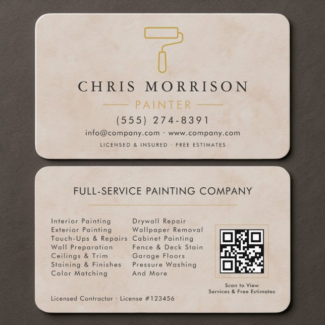 Painter QR Code Business Card (Creator Uploaded)