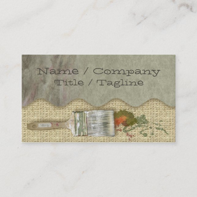 Painter´s Brushes Business Card (Front)