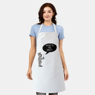 Painter saying “Make it ’til you make it.” Apron