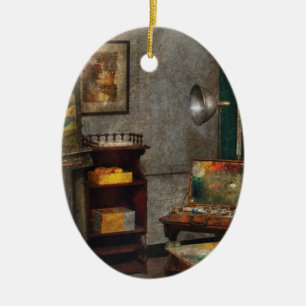 Painter - The Artists Studio Ceramic Ornament