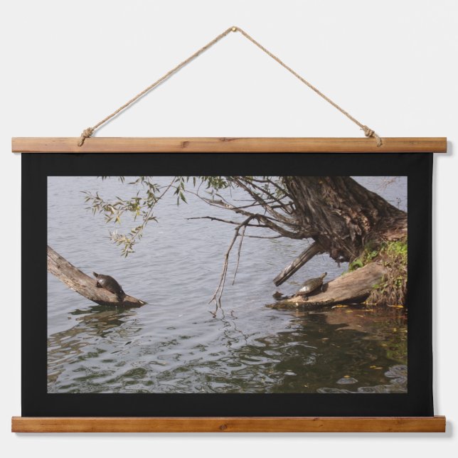 Painter Turtles Hanging Out Tapestry (Front)