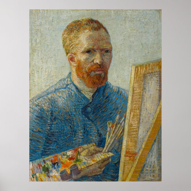 Painter Vincent Van Gogh Portrait  Poster (Front)
