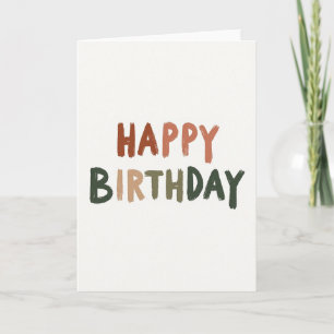 Painterly Birthday Card