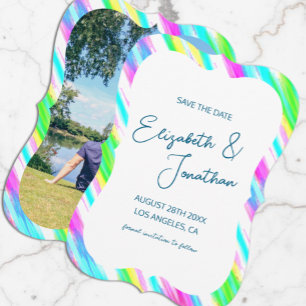 Painterly Brushstrokes Save The Date