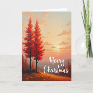 Painterly Christmas Card