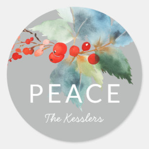 Painterly classic round sticker