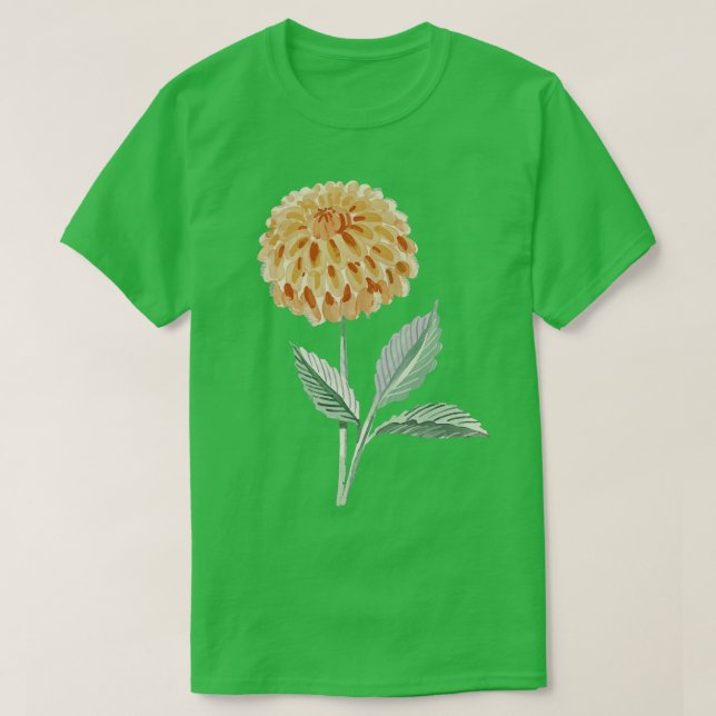 Painterly Dahlia T-Shirt (Design Front)