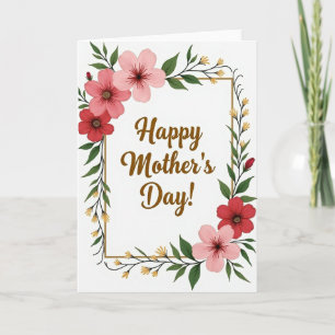 Painterly Floral Mothers Card