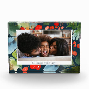 Painterly   Horizontal Navy   Holiday Photo Block