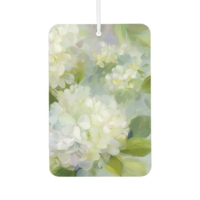 Painterly Hydrangea pattern Air Freshener (Front)