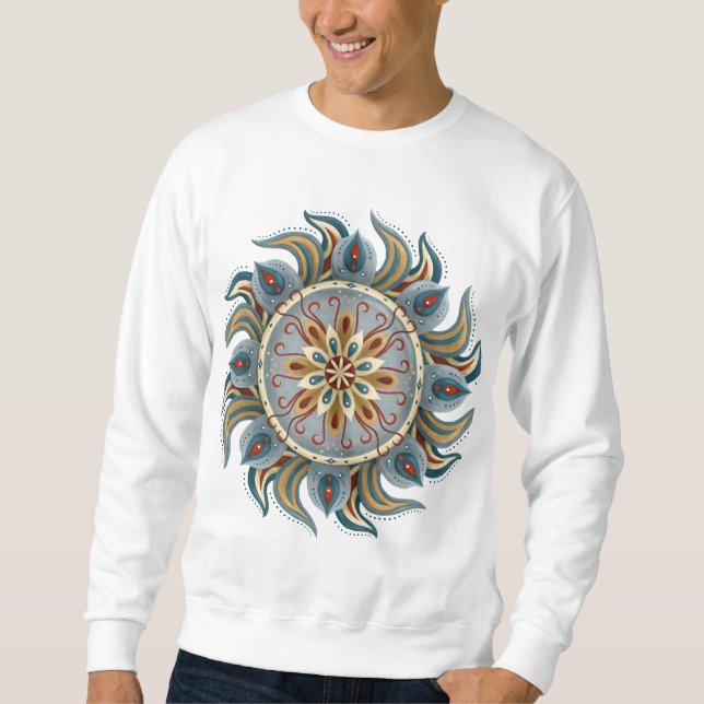 Painterly Mandala Sweatshirt (Front)