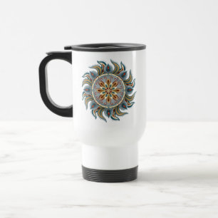 Painterly Mandala Travel Mug