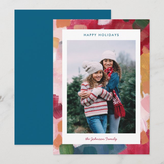 Painterly Palette Abstract Holiday (Front/Back)