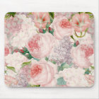 Painterly Retro Roses Lilacs Flower Spring Pattern