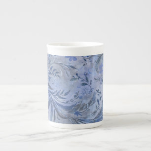 Painterly Smokey Blue Dreamy Hues  Bone China Mug