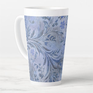 Painterly Smokey Blue Dreamy Hues  Latte Mug