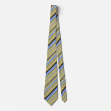 Painterly Striped Khaki, Brown & Peri Two-Sided
