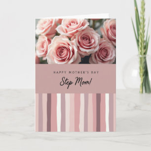 Painterly Stripes Mothers Day Card