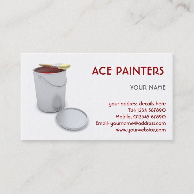 Painters and Decorators Business Card (Front)