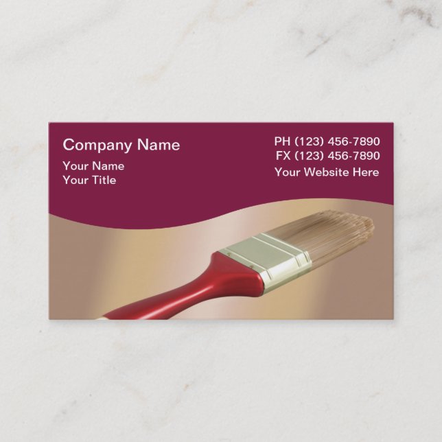 Painters Business Cards (Front)