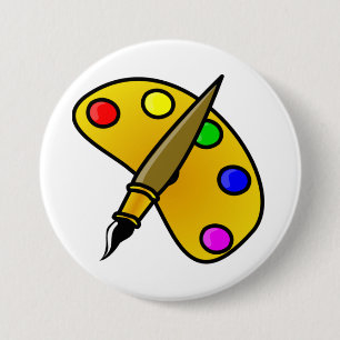 Painters Colour Palette Button