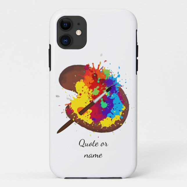 Painters Colourful Palette Artist Paint Customize Case-Mate iPhone Case (Back)