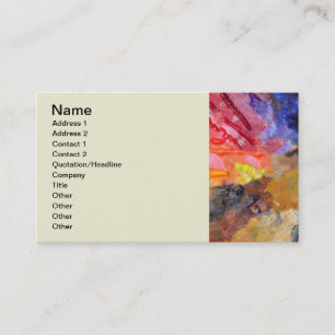 Painter's Palette Colourful Paint Business Card