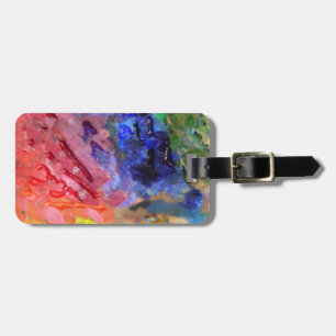 Painter's Palette Colourful Paint  Luggage Tag