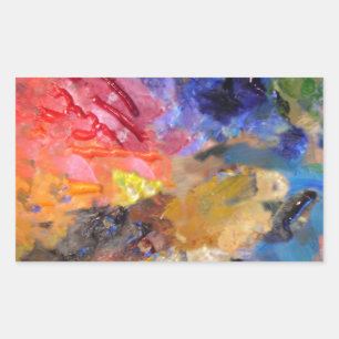 Painter's Palette Colourful Paint  Sticker