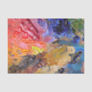 Painter's Palette Colourful Paint  Tissue Paper