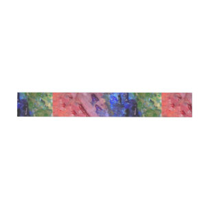 Painter's Palette Colourful Paint  Wrap Around Label