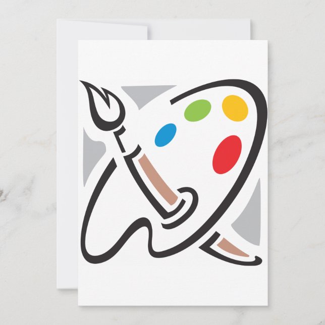 Painters Palette Invitations (Front)