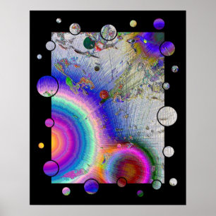 Painter's Pants 2a enamel with black frame Poster