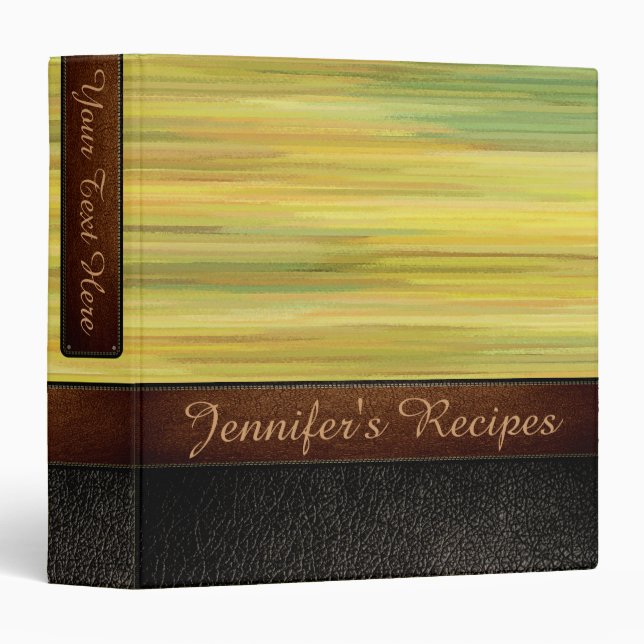 Painting Abstract Background Leather Look #15 Binder (Front/Spine)