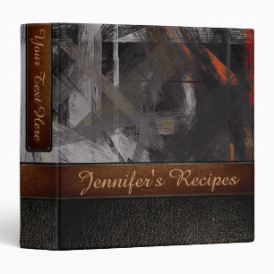 Painting Abstract Background Leather Look #20 Binder