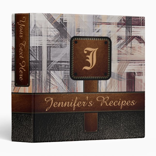 Painting Abstract Background Leather Look Binder (Front/Spine)