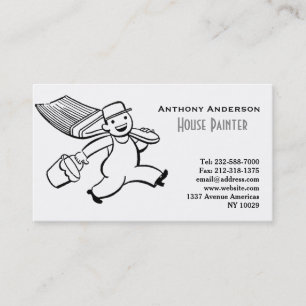 Painting and decorating business card
