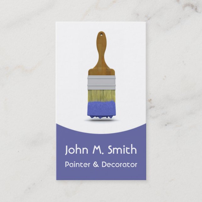 Painting and Decorating Business Card (Front)