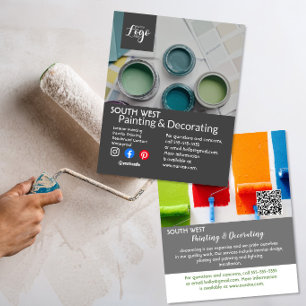 Painting and decorating business  flyer