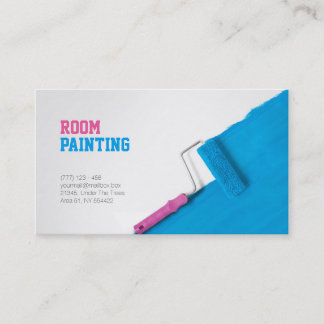 Painting and decorating service business card