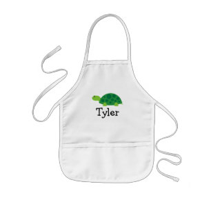 Painting apron for kids with customizable name