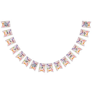 Painting Birthday Party Colourful Splashes Bunting Flags