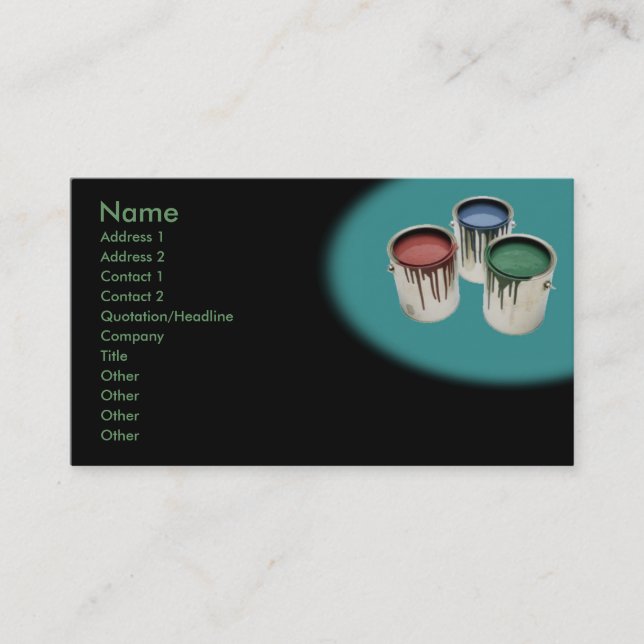 Painting Business Card (Front)