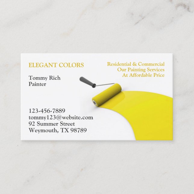 Painting Business Card (Front)