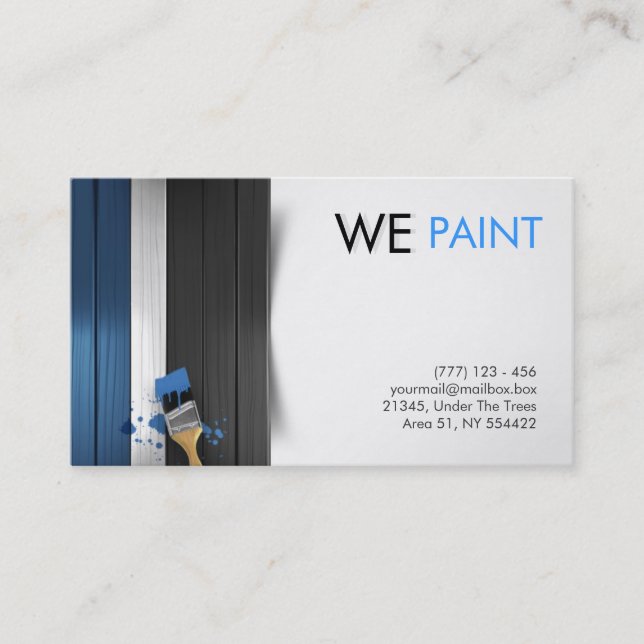 painting business card (Front)