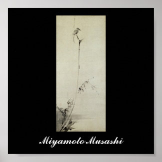 Painting by Miyamoto Musashi, c. 1600's Poster