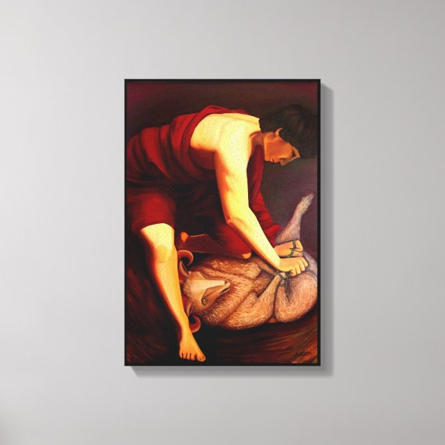Painting canvas print Sacrifice (Front)