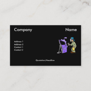 Painting Cars Business Card